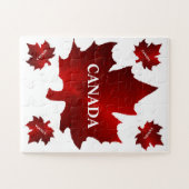 CANADA 30 stuks rood esdoornblad Legpuzzel (Horizontaal)