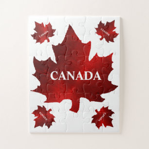 CANADA 30 stuks rood esdoornblad Legpuzzel