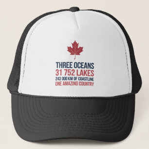 Canada 3 Oceanen 31752 Meren 243000km kustlijn Trucker Pet