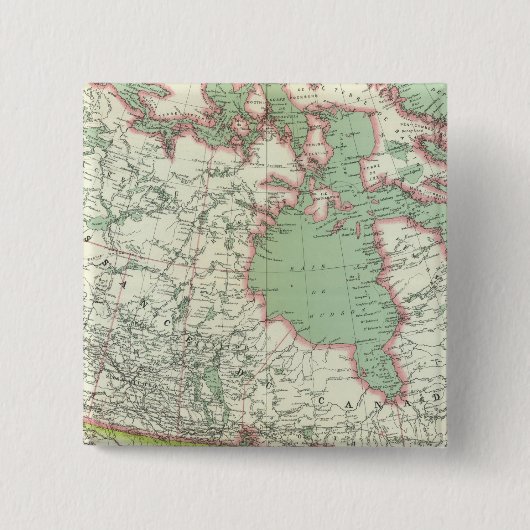 Canada 3 vierkante button 5,1 cm (Voorkant)