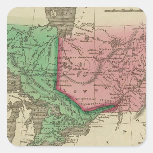 Canada 3 vierkante sticker (Voorkant)