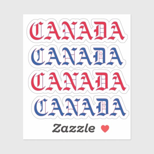 CANADA (4) STICKER (Vel)
