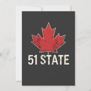Canada 51e Staat Trump Amerikaanse en Canadese Vla Aankondiging