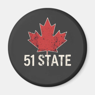 Canada 51e Staat Trump Amerikaanse en Canadese Vla Magneet