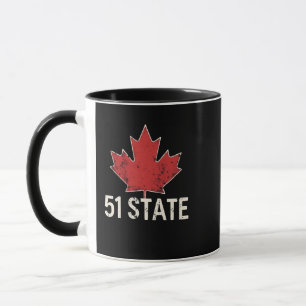 Canada 51e Staat Trump Amerikaanse en Canadese Vla Mok