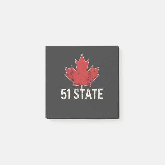 Canada 51e staat Trump Amerikaanse en Canadese vla Post-it® Notes (Voorkant)