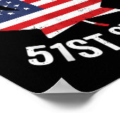 Canada 51e staat Vlag van de Verenigde Staten Cana Poster (Hoek)