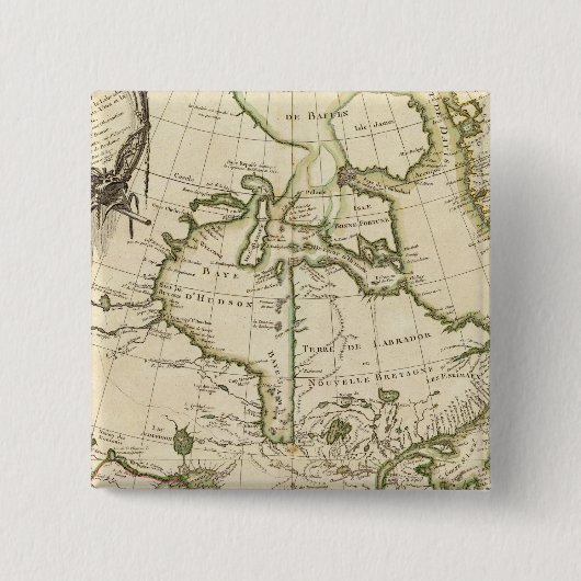 Canada 5 vierkante button 5,1 cm (Voorkant)