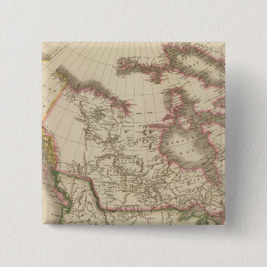 Canada 5 vierkante button 5,1 cm (Voorkant)