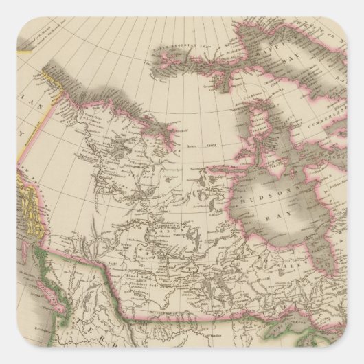 Canada 5 vierkante sticker (Voorkant)