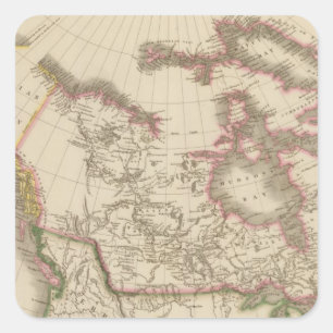 Canada 5 vierkante sticker