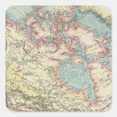 Canada 6 vierkante sticker (Voorkant)