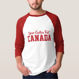 CANADA aangepaste shirten en jassen T-shirt