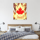 Canada Abstracte Kunst Canvas Afdruk (Insitu (Slaapkamer))