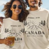 Canada Adventure roept Custom Summer Year T-shirt