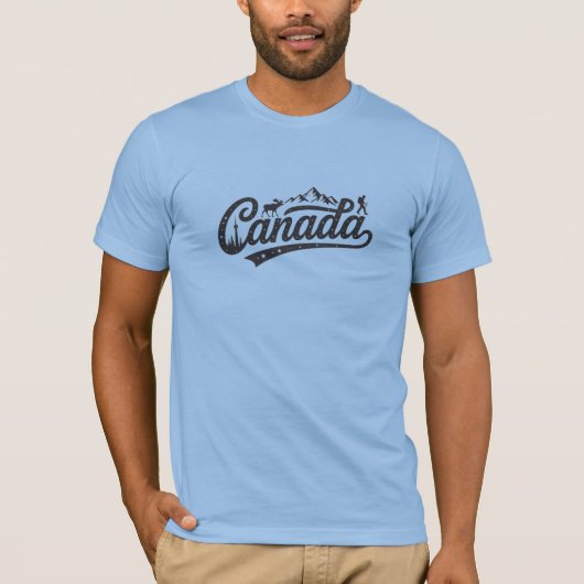 Canada Adventure Wilderness Graphic T-shirt (Voorkant)
