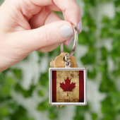 Canada / afgegrungede Vlag Sleutelhanger (Hand)