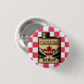 CANADA AHORNSTROOP RONDE BUTTON 3,2 CM (Voorkant /achterkant)