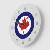 Canada Airplane Militaire Maple Leaf Embleem Grote Klok (Hoek)