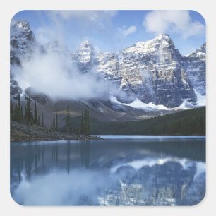 Canada, Alberta, Banff National Park, Lake Vierkante Sticker