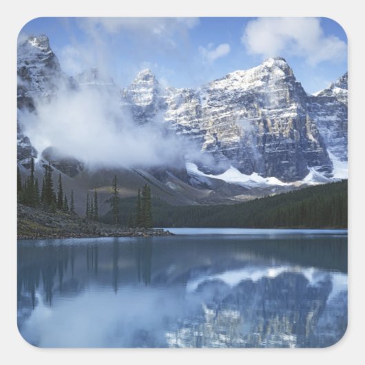 Canada, Alberta, Banff National Park, Lake Vierkante Sticker (Voorkant)