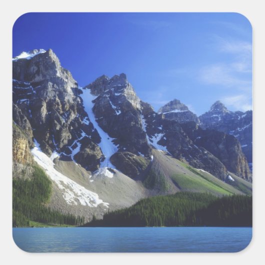 Canada, Alberta, Banff National Park, Moraine Vierkante Sticker (Voorkant)