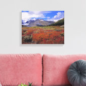 Canada, Alberta, Banff NP. Blauwe bosbessen bloeie Canvas Afdruk (Insitu (Woonkamer))