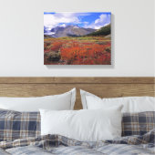 Canada, Alberta, Banff NP. Blauwe bosbessen bloeie Canvas Afdruk (Insitu (Slaapkamer))