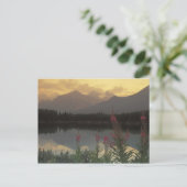 Canada, Alberta, Banff. Sunrise schilderachtig van Briefkaart (Staand voorkant)