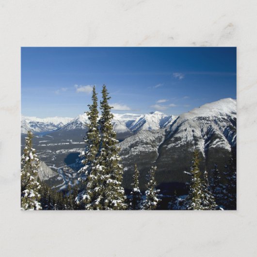 Canada, Alberta, Banff. Uitzichten op de Bow Valle Briefkaart (Voorkant)