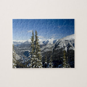 Canada, Alberta, Banff. Uitzichten op de Bow Valle Legpuzzel