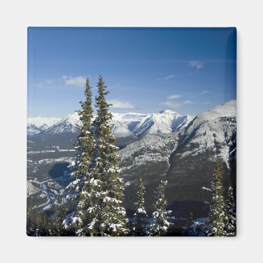 Canada, Alberta, Banff. Uitzichten op de Bow Valle Magneet (Voorkant)
