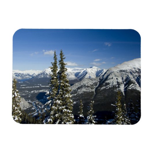 Canada, Alberta, Banff. Uitzichten op de Bow Valle Magneet (Horizontaal)
