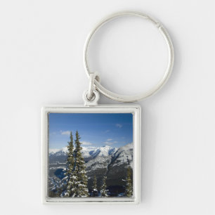 Canada, Alberta, Banff. Uitzichten op de Bow Valle Sleutelhanger