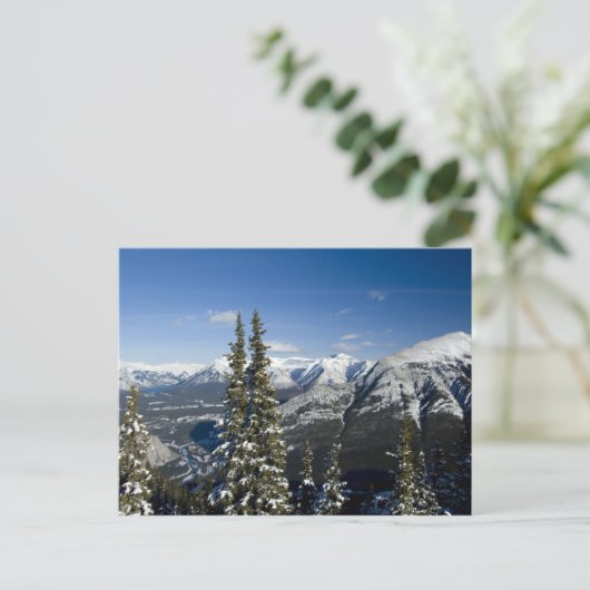 Canada, Alberta, Banff. Uitzichten van de Bowvalle Briefkaart (Staand voorkant)