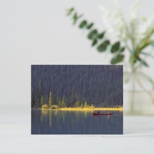 Canada, Alberta, Baniff National Park. Twee jongen Briefkaart (Staand voorkant)