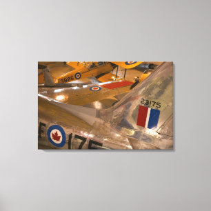 Canada, Alberta, Calgary: Aero Space Museum van Canvas Afdruk