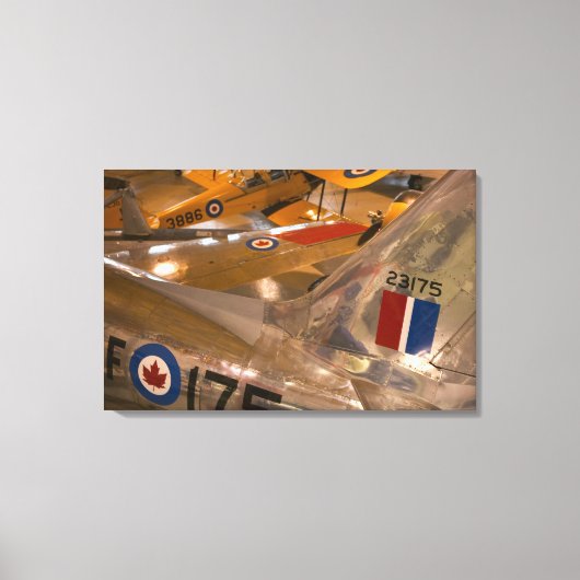Canada, Alberta, Calgary: Aero Space Museum van Canvas Afdruk (Voorkant)