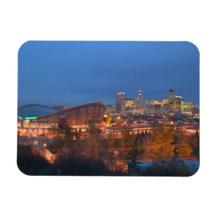 Canada, Alberta, Calgary: City Skyline from 4 Magneet