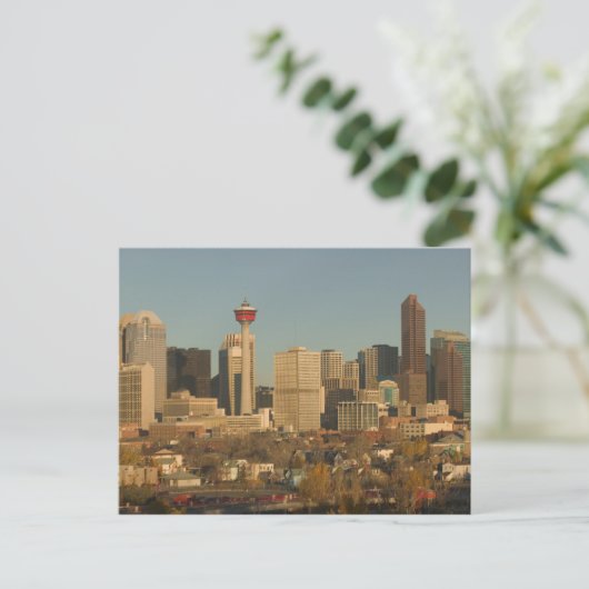 Canada, Alberta, Calgary: City Skyline van 2 Briefkaart (Staand voorkant)