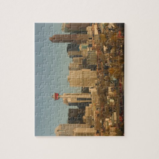 Canada, Alberta, Calgary: City Skyline van 2 Legpuzzel (Verticaal)