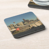 Canada, Alberta, Calgary: City Skyline van 3 Bier Onderzetter (Linkerzijde)