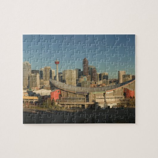 Canada, Alberta, Calgary: City Skyline van 3 Legpuzzel (Horizontaal)