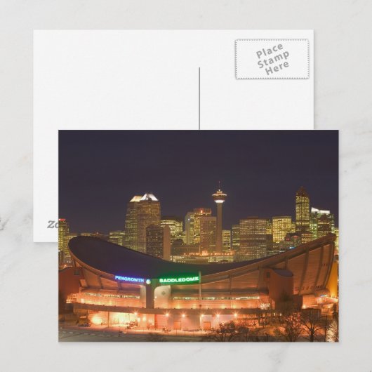 Canada, Alberta, Calgary: City Skyline van Briefkaart (Voorkant / Achterkant)