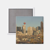 Canada, Alberta, Calgary: Stadsgezicht vanaf 2 Magneet (Voorkant / Achterkant)