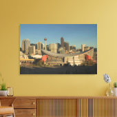 Canada, Alberta, Calgary: Stadsgezicht vanaf 3 Canvas Afdruk (Insitu (Woonkamer))