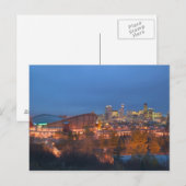 Canada, Alberta, Calgary: Stadsgezicht vanaf 4 Briefkaart (Voorkant / Achterkant)