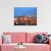 Canada, Alberta, Calgary: Stadsgezicht vanaf 4 Canvas Afdruk (Insitu (Woonkamer))