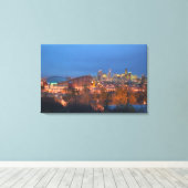 Canada, Alberta, Calgary: Stadsgezicht vanaf 4 Canvas Afdruk (Insitu (Houten vloer))