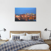 Canada, Alberta, Calgary: Stadsgezicht vanaf 4 Canvas Afdruk (Insitu (Slaapkamer))